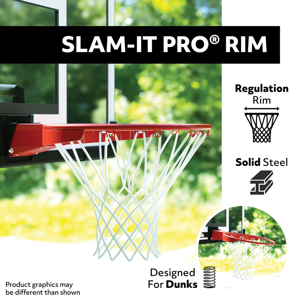 Kit complet de panneau et de cercle de basket-ball d’intérieur/extérieur Lifetime New (polycarbonate de 54 pouces) - 71526