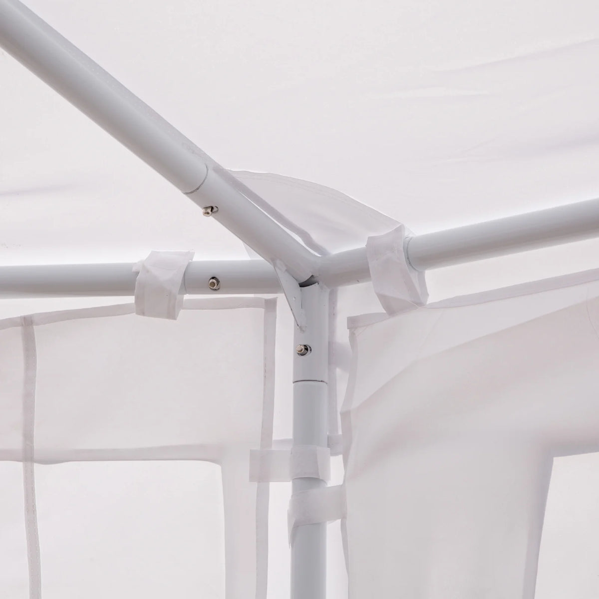 Outsunny 22,3' x 16,4' Tonnelles de réception blanches pour extérieur, portables