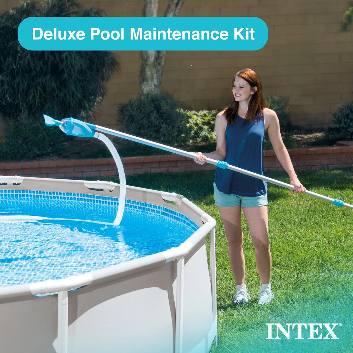 Piscine hors-sol INTEX Ultra XTR 7,32 m x 3,66 m x 1,32 m, bouées (lot de 2) et glacière gonflable