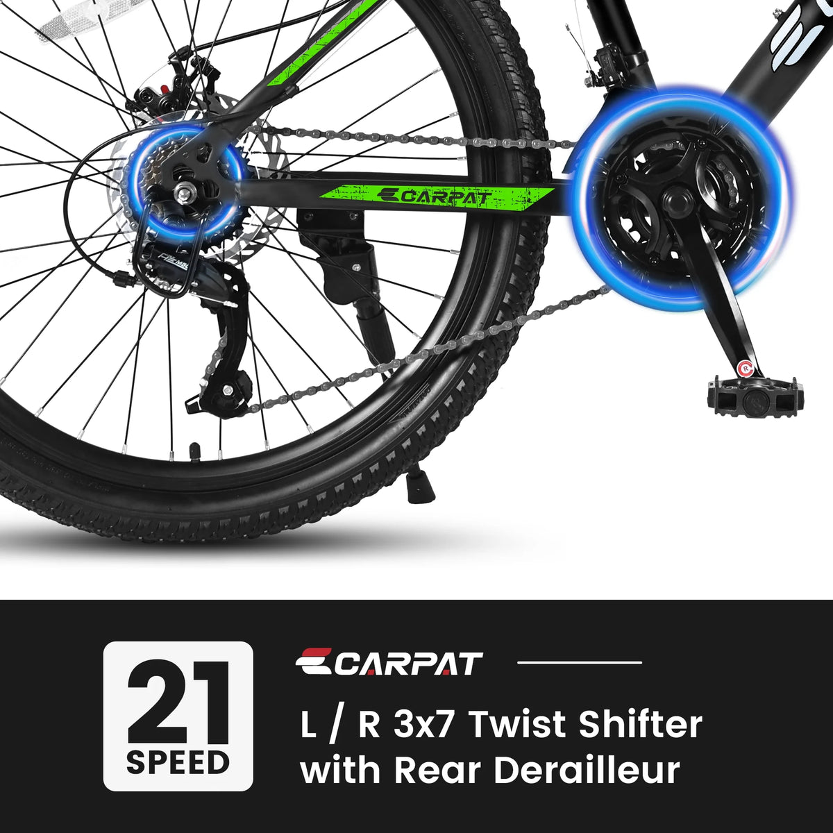 Vélo tout-terrain 26 pouces pour homme, vélo adulte pour homme avec 21 vitesses et freins à disque