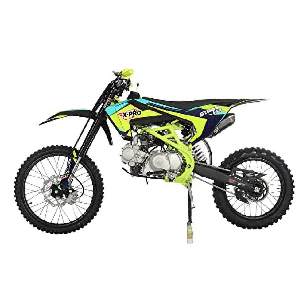 Moto tout-terrain à essence X-Pro neuve 150cc, transmission manuelle 4 vitesses, démarrage électrique/au kick, pneus 19/16