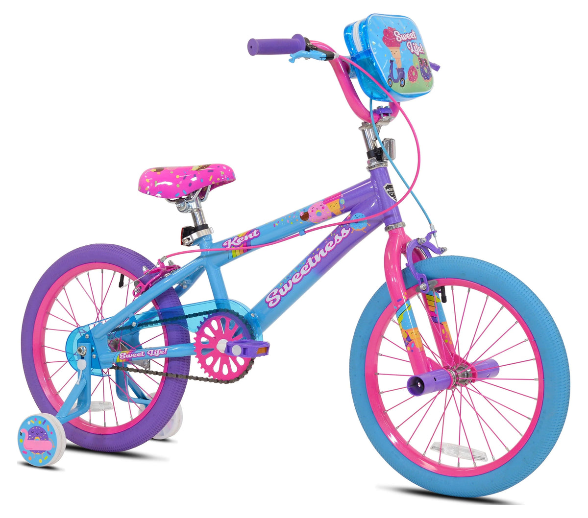 Vélo pour fille Kent Bicycles 18 Sweetness, violet/rose/bleu