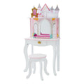 Ensemble coiffeuse et tabouret pour enfant Fantasy Fields au design de château, rose
