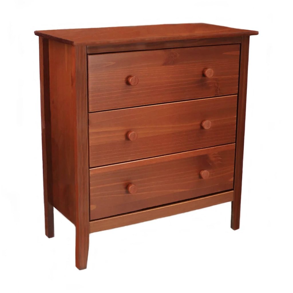 Commode Adeptus Easy Pieces en bois massif à 4 tiroirs - Blanc
