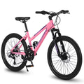 Vélo tout-terrain Ecarpat 26 pouces pour adultes et femmes, freins à disque doubles Shimano, 21 vitesses, suspension intégrale, pour trajets quotidiens et sport en plein air, plusieurs coloris