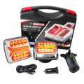 Kit de feux de remorquage magnétiques sans fil, Kit de feux de remorque rechargeables par batterie pour remorques, camions, camping-cars et bateaux