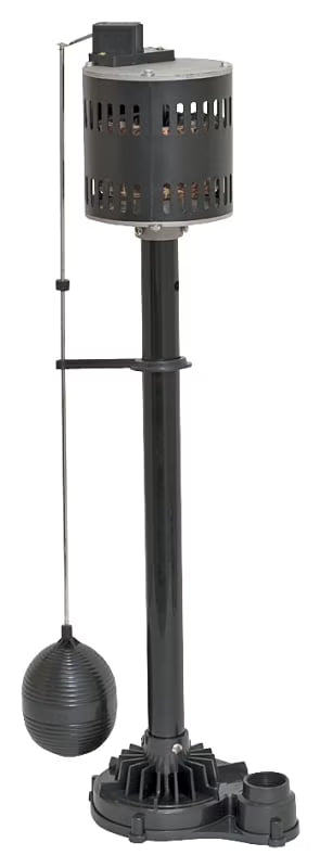 Superior Pump 92333 Pompe de puisard utilitaire polyvalente, 120 V, 0,33 ch, Sortie de 1-1/4 po, 50 gal/min, Thermoplastique - Noir