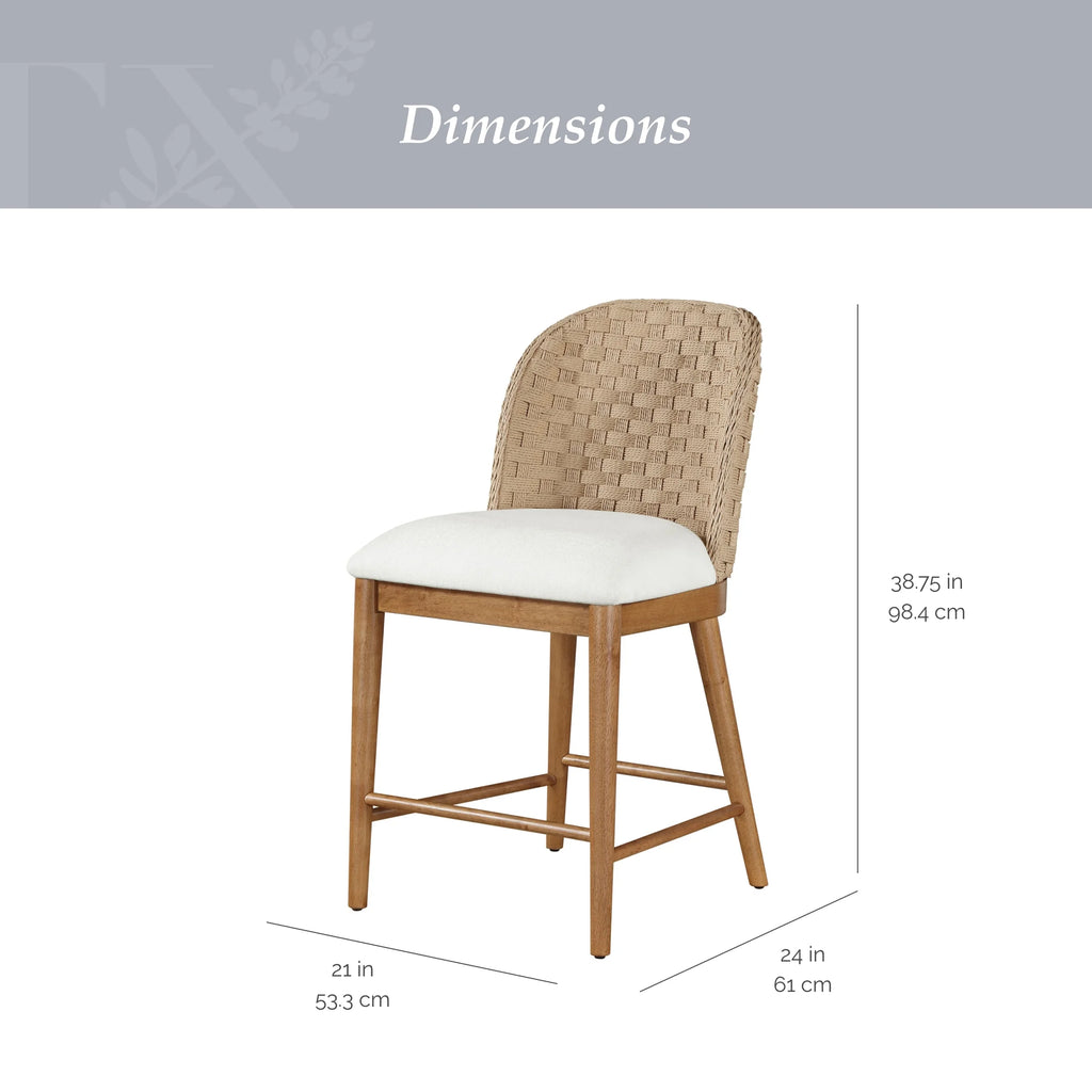 Tabourets de bar hauteur comptoir My Texas House Saylor, lot de 2