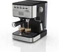 BLACK+DECKER Machine à espresso et cappuccino 15 bars, Acier inoxydable