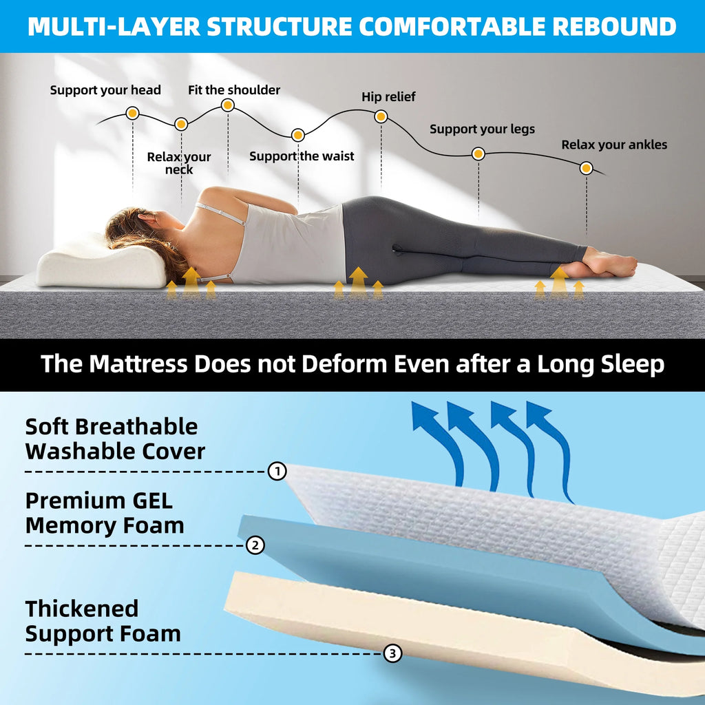 Lit pliant avec matelas 75 x 31 format lit de camp Lit plié, lit d'appoint sur roulettes portable et pliable lit supplémentaire pour adultes lit de repos avec matelas en mousse à mémoire de forme 5 cadre en grille métallique robuste peu encombrant