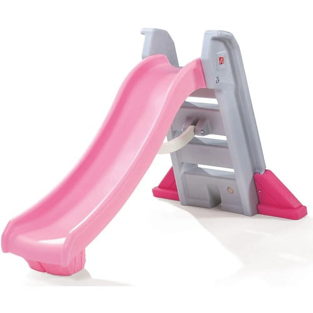 Grand toboggan pliant rose Naturally Playful de Step2, pour tout-petits