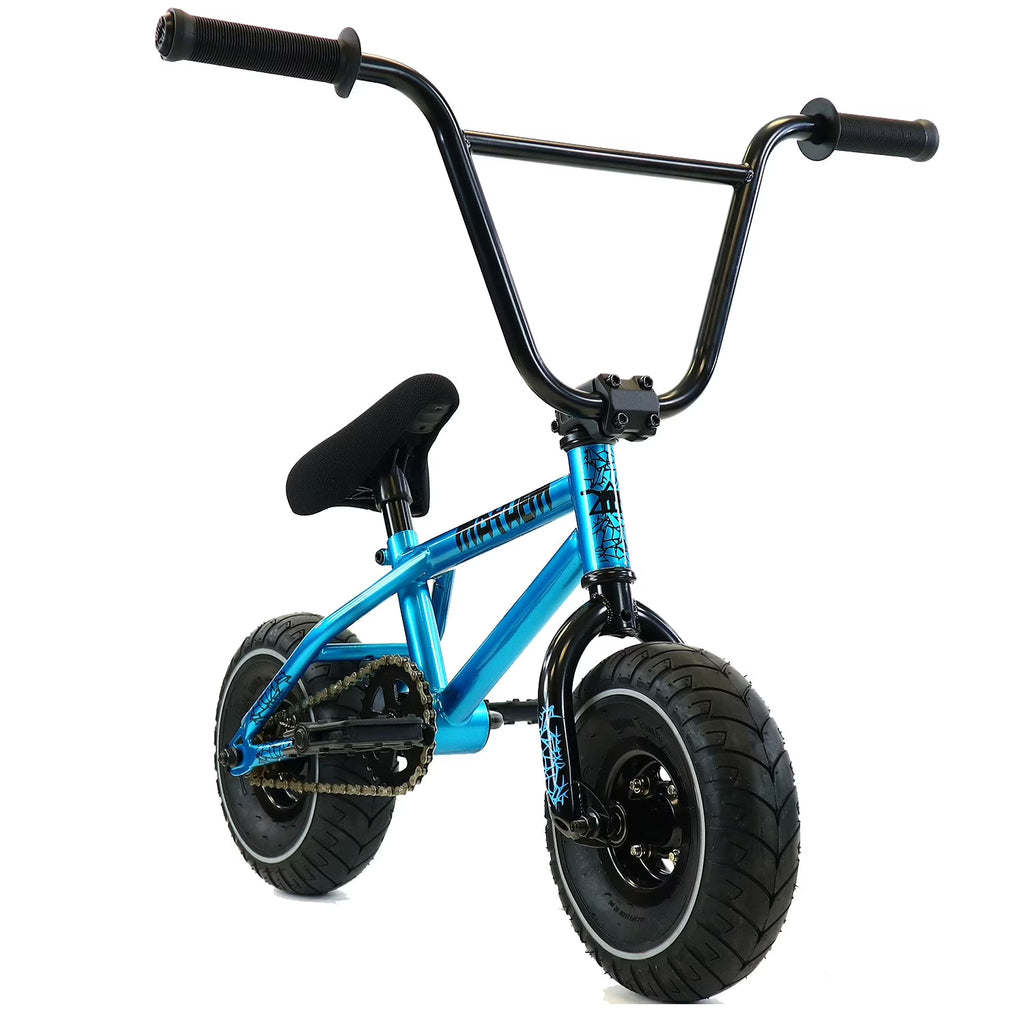 Mayhem Fat Tire Mini BMX Riot Pédalier 1 pièce 10 Mini BMX Dernier modèle de bike de trick (Riot Blue Haze)