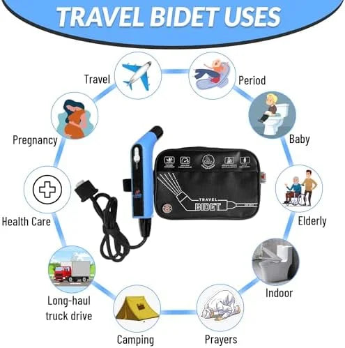 Bouteille de bidet de voyage portable Orca, vaporisateur personnel à main, bidet de voyage électrique pour camping, hygiène personnelle, soins pour bébé, pulvérisateur de toilettes pour le nettoyage