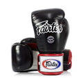 Gants de boxe de Muay Thaï Fairtex BGV1 Noir/Blanc/Rouge