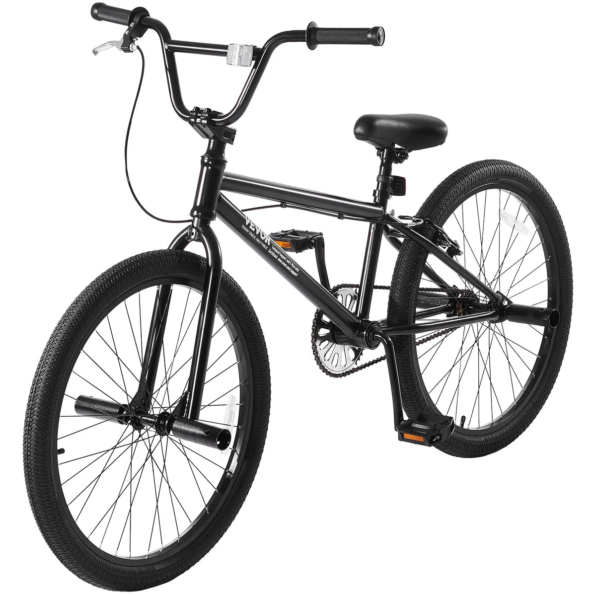 Vélo BMX VEVOR, vélo freestyle à roues de 24 pouces, vélo de course BMX avec 4 pegs, convient aux cyclistes débutants et confirmés, vélo BMX pour adolescents, adultes, hommes et femmes, cadre robuste en acier Hi-Ten, facile à assembler