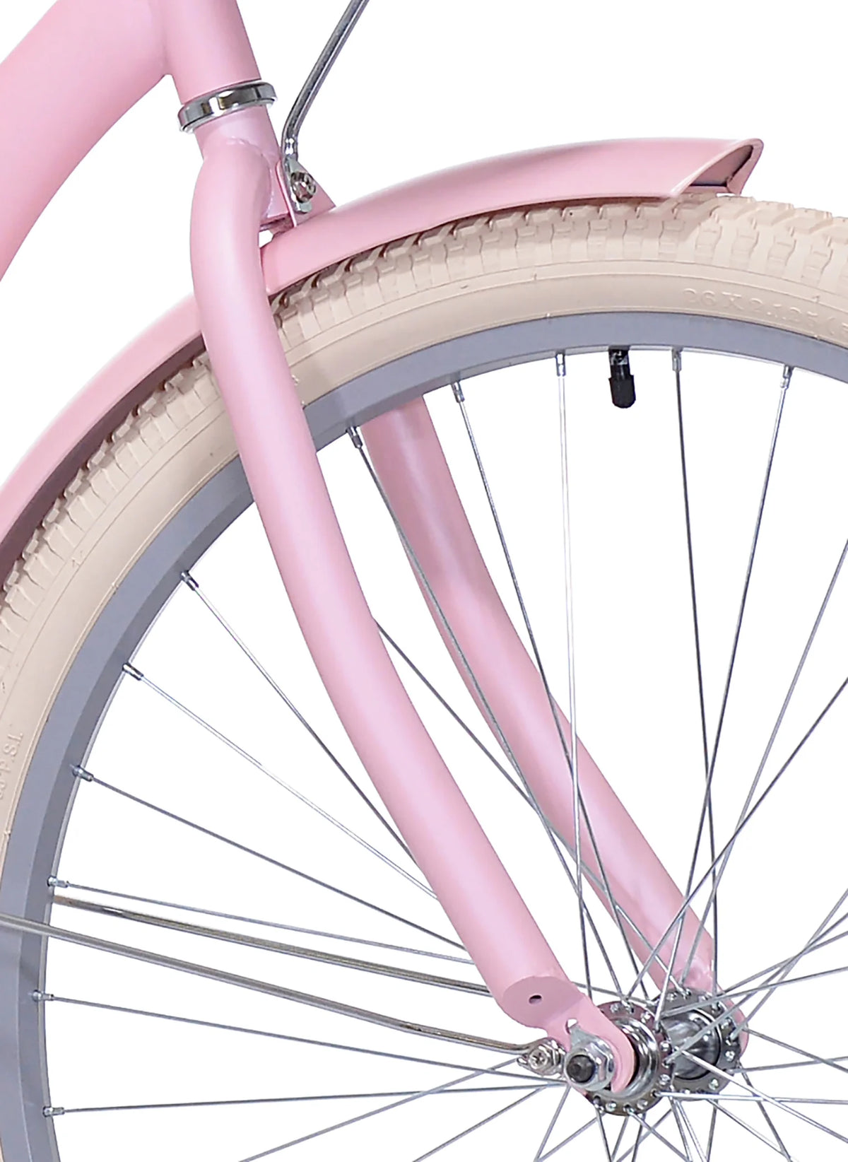 Vélo cruiser Kent Charleston 26, pour cyclistes de 1,58 m à 1,78 m, rose, adulte, unisexe