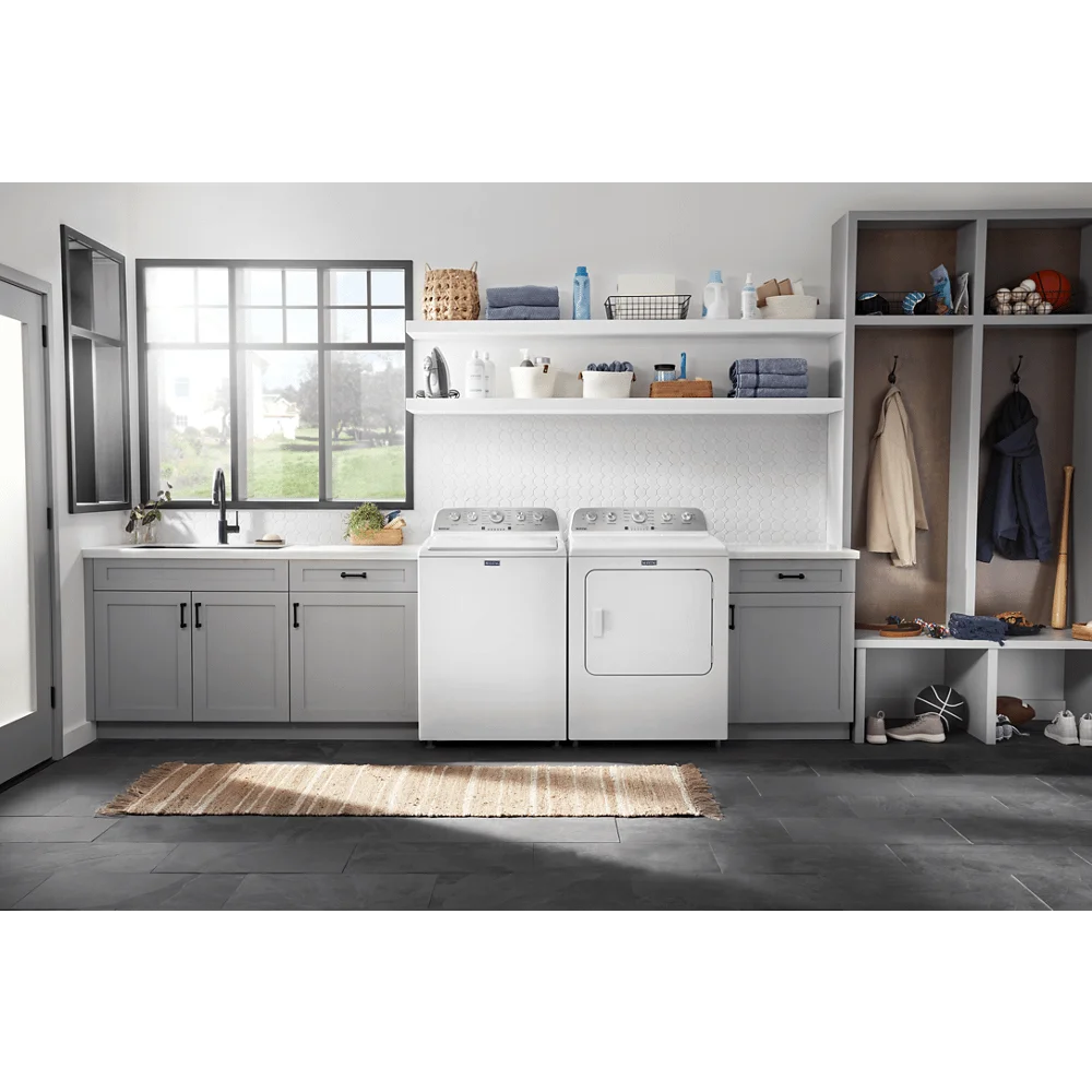 Sèche-linge au gaz à chargement par le dessus MAYTAG MGD5030MW assorti