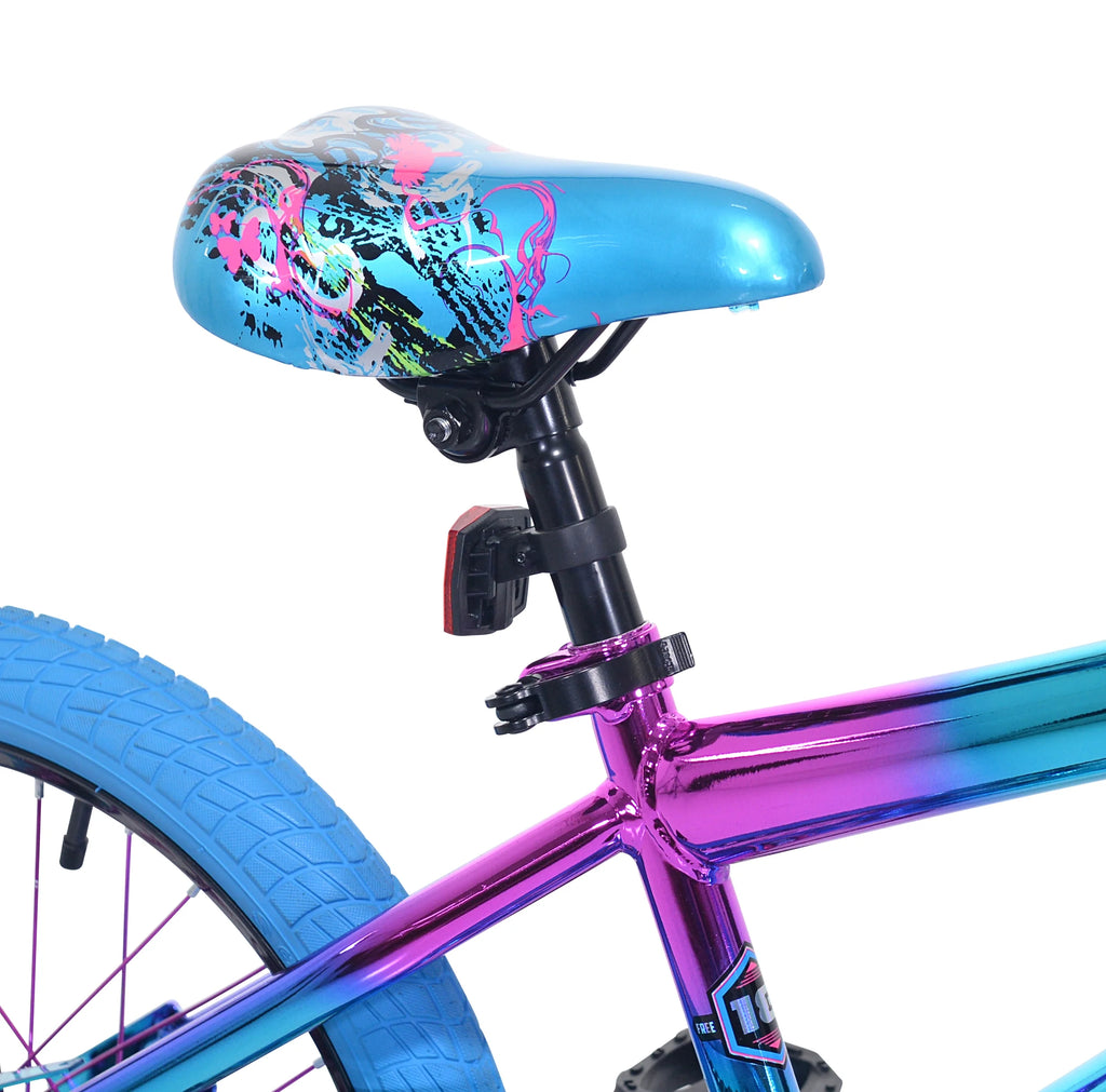 Vélo pour enfant 18 Kent Illusion, roues de 18 pouces, pour enfants de 6 à 12 ans, bleu/violet