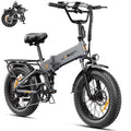 Vélo électrique Jasion X-Hunter pour adultes, vélo électrique avec moteur de 750 W et batterie amovible 48 V 13 Ah, vélo électrique pliant avec pneus larges 20 x 4,0, suspension intégrale, 7 vitesses