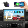 Autoradio Awesafe 2+32 Go pour Chevy Chevrolet Silverado 2007-2013 Tahoe Equinox GMC Sierra Yukon avec CarPlay sans fil, Android Auto, DSP, Bluetooth, WiFi, commande au volant et caméra de recul
