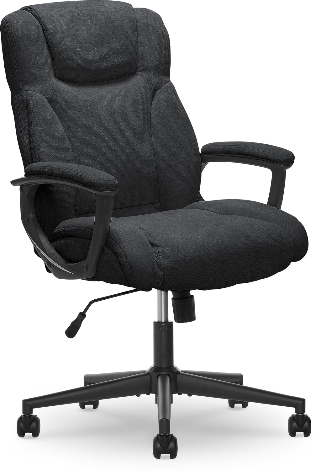 Chaise de bureau Serta Connor en microfibre gris clair
