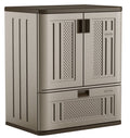 Meuble de rangement à base en résine avec tiroir simple Suncast, Platine Métallisé