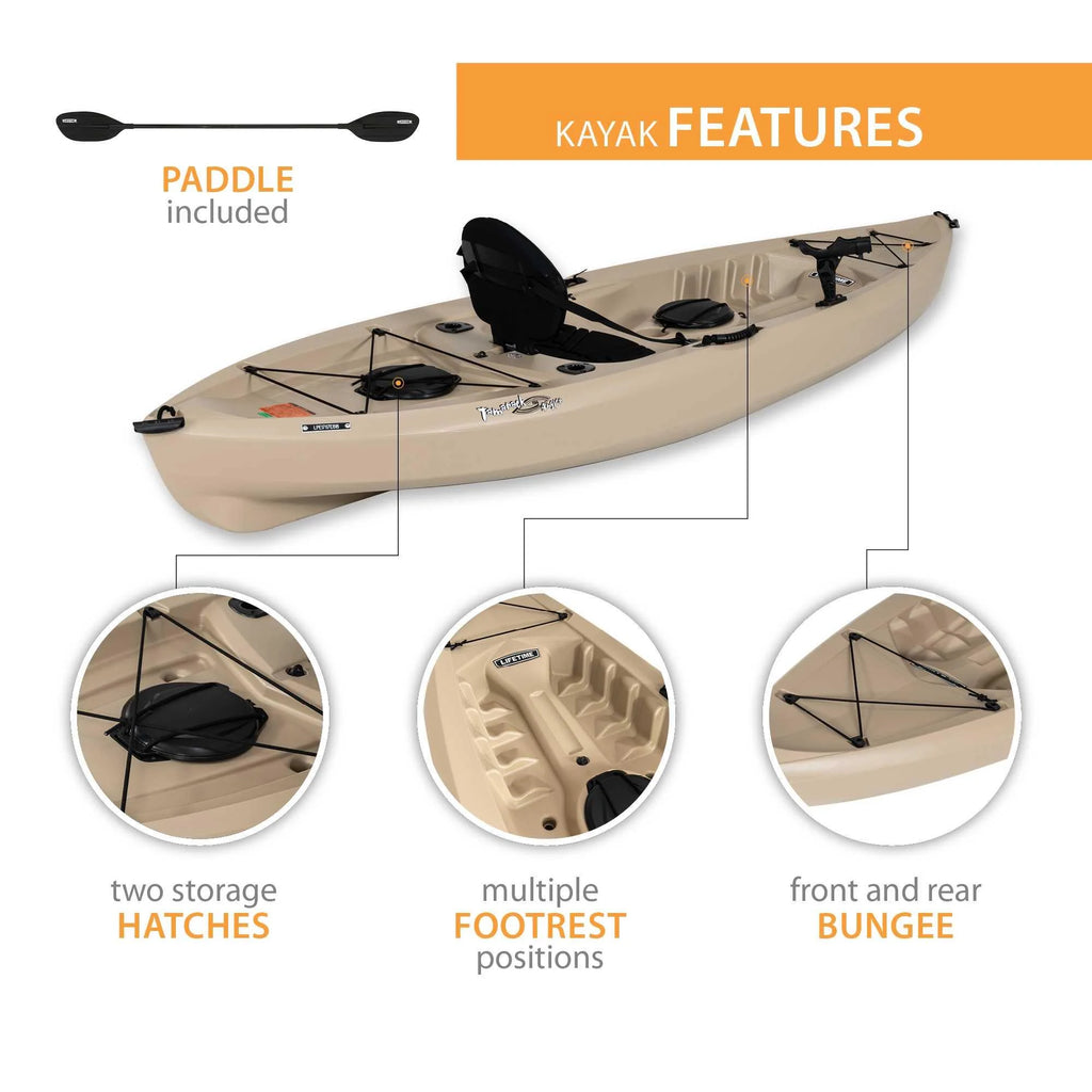 Kayak de pêche Lifetime Tamarack Angler 10 pi, Volcano Fusion (91340)