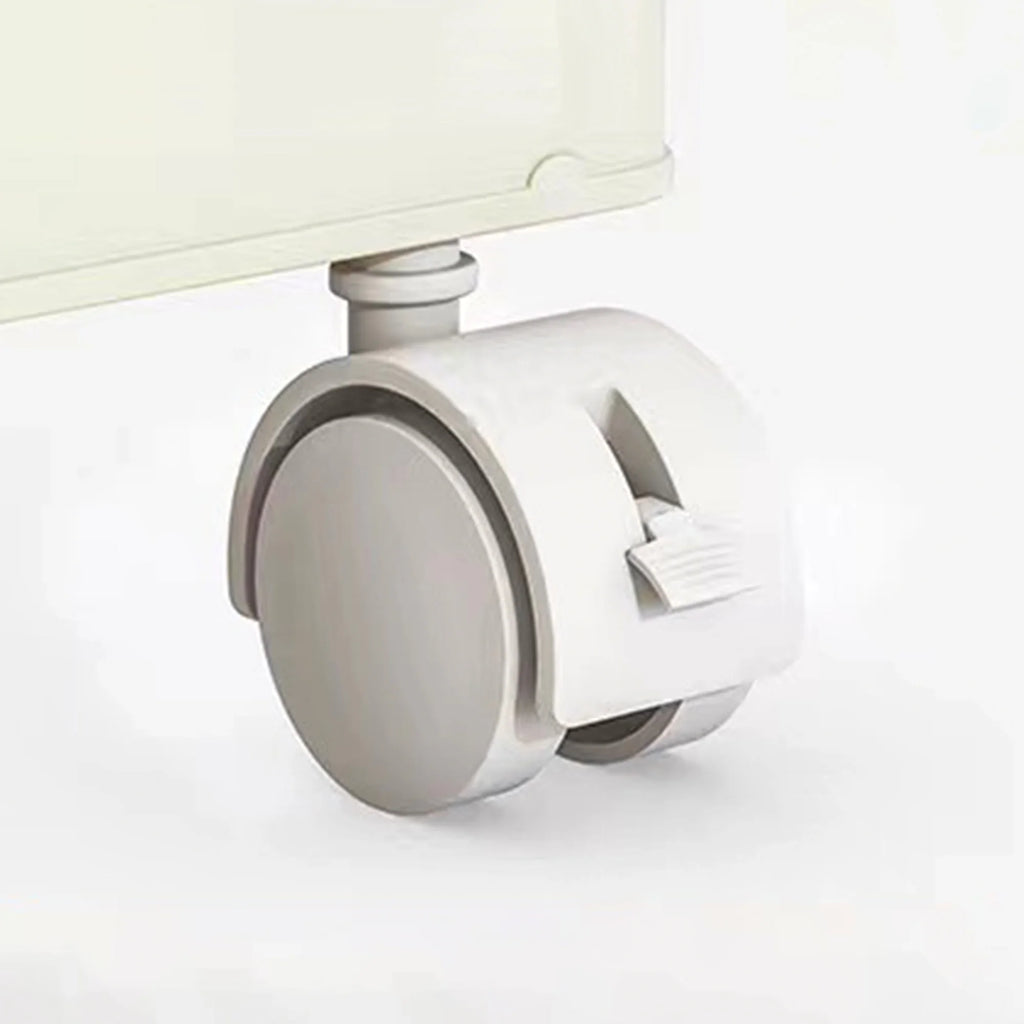 Penderie portable pour enfants Montary avec portes magnétiques et tringle – Meuble de rangement en plastique à 4 casiers pour chambre d'enfant