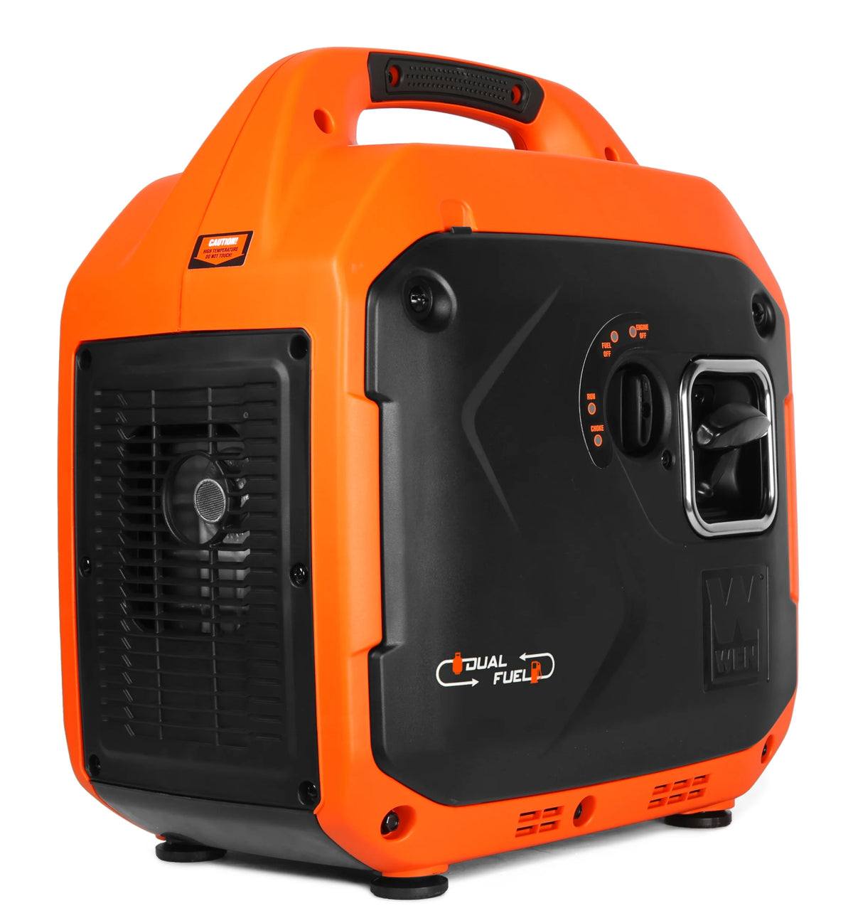 Génératrice portable silencieuse et légère de 3 600 watts, biénergie et prête pour VR, avec inverseur, dispositif d’arrêt du carburant et système de surveillance du CO
