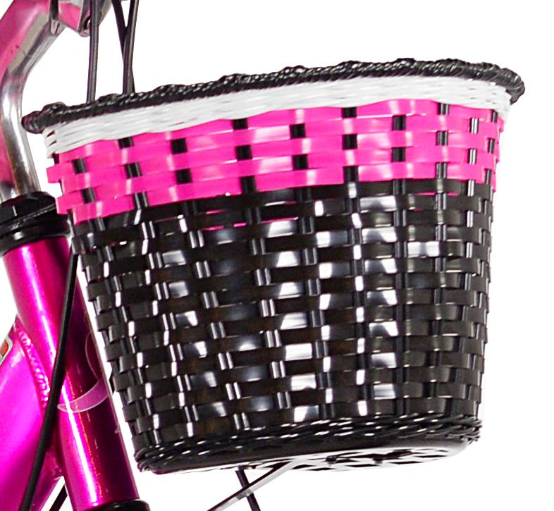 Vélo de fille cruiser multi-vitesses Susan G. Komen 24 po. Rose. Blanc et noir