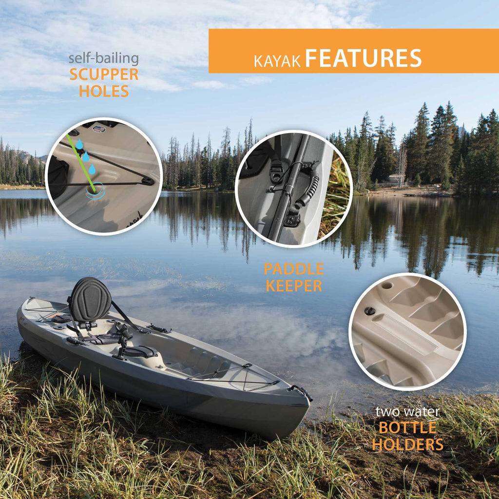 Kayak de pêche Lifetime Tamarack Angler 10 pi, Volcano Fusion (91340)
