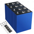 Lot de 4 batteries LiFePO4 de qualité A, 280 Ah, 3,2 V, rechargeables, à décharge profonde, avec écrous et barres omnibus, 8 000 à 10 000 cycles de vie, batteries de remplacement pour systèmes solaires, voitures et camping-cars