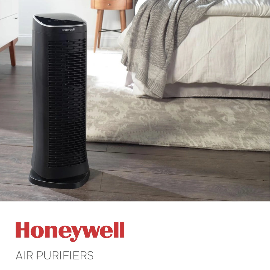 Purificateur d’air Honeywell Air Genius 5 avec filtre lavable, pour grandes pièces de 250 pi², noir, HFD320