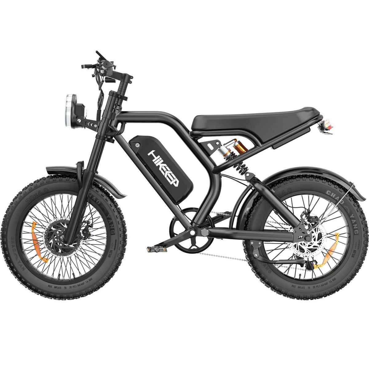 Vélo électrique pour adultes, pneus larges de 20 pouces, vitesse max. de 32 mi/h, VTT électrique de 1 500 W en crête, 48 V, 15 Ah, UL2849
