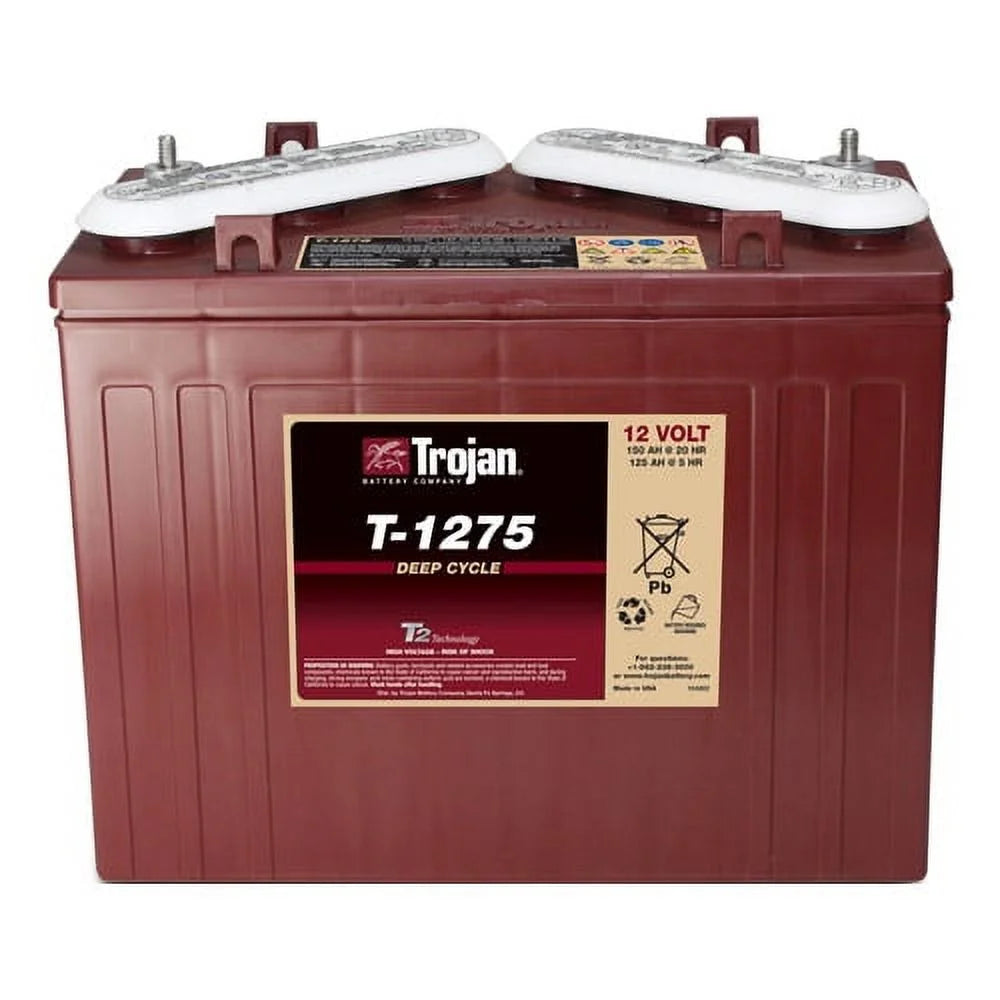 Batterie à décharge profonde Trojan T1275 12 volts, 150 Ah - Lot de 4