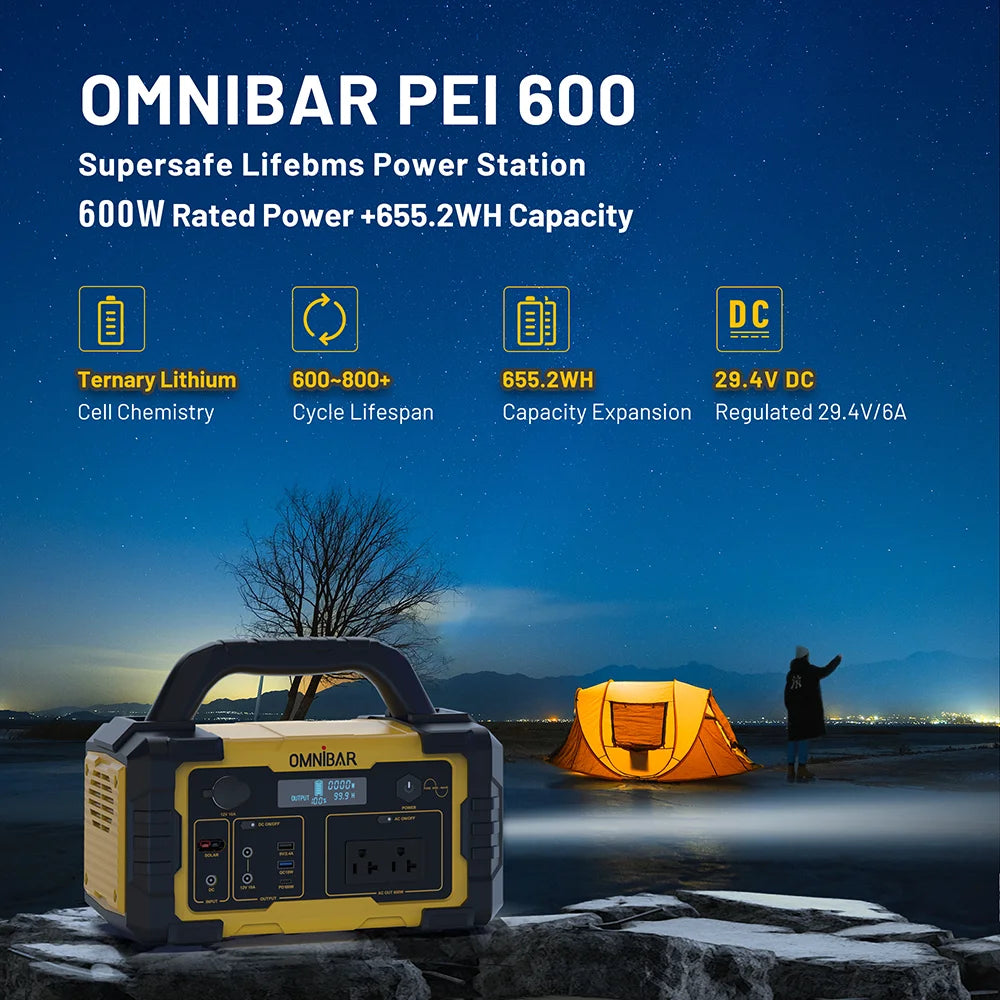 Station d’énergie portable Mondawe 1 000 W, générateur solaire 1 024 Wh avec prise CA pour la maison, le camping et les urgences