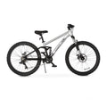 24 Ozark Trail FS.1 Epictrail Vélo tout-terrain à suspension intégrale, Pour adolescents et adultes, Tailles entre 4'6-5'6, Argent