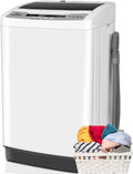 Machine à laver portable Qhomic, grande capacité de 17,8 lb, entièrement automatique, 10 programmes de lavage et 8 niveaux d’eau, idéale pour les appartements, les résidences universitaires et les familles