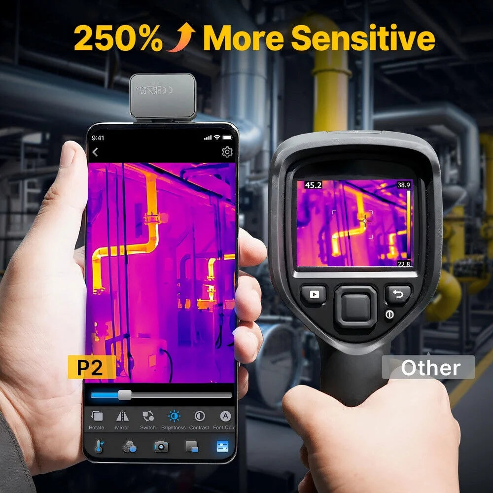 Caméra d’imagerie thermique Thermal Master P2 (Android) 256192, zoom 15x, pour téléphone, États-Unis