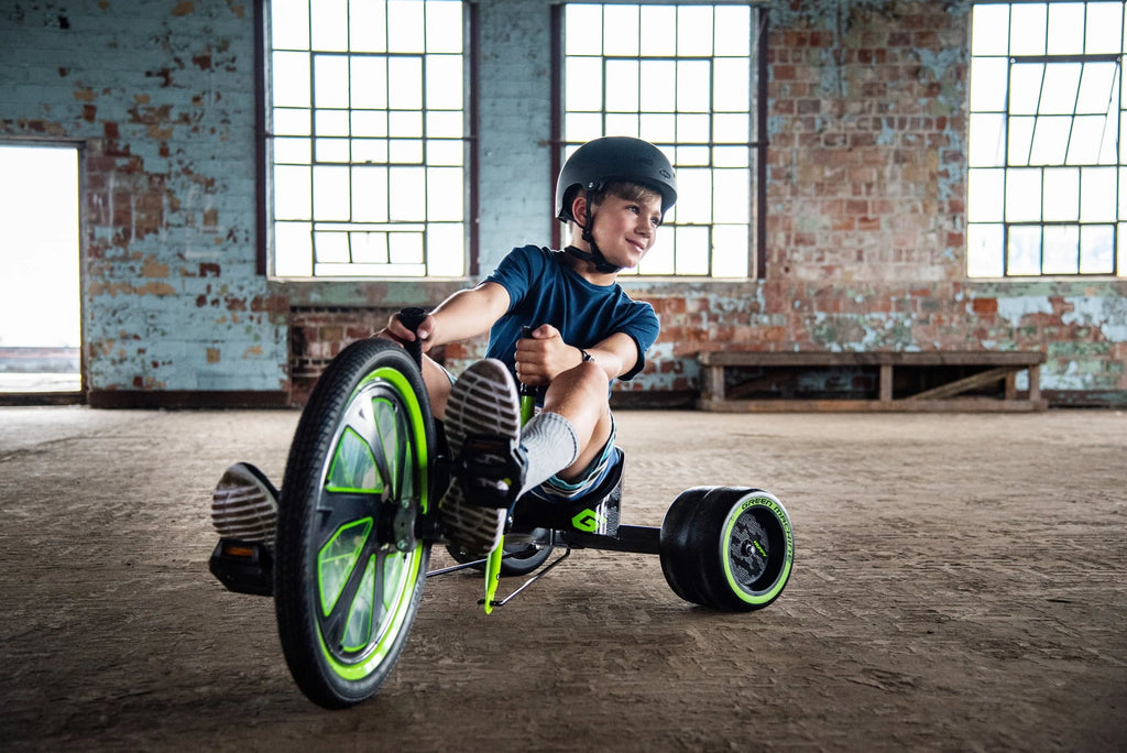 Tricycle Huffy Green Machine à 3 roues de 20 pouces, vert et gris
