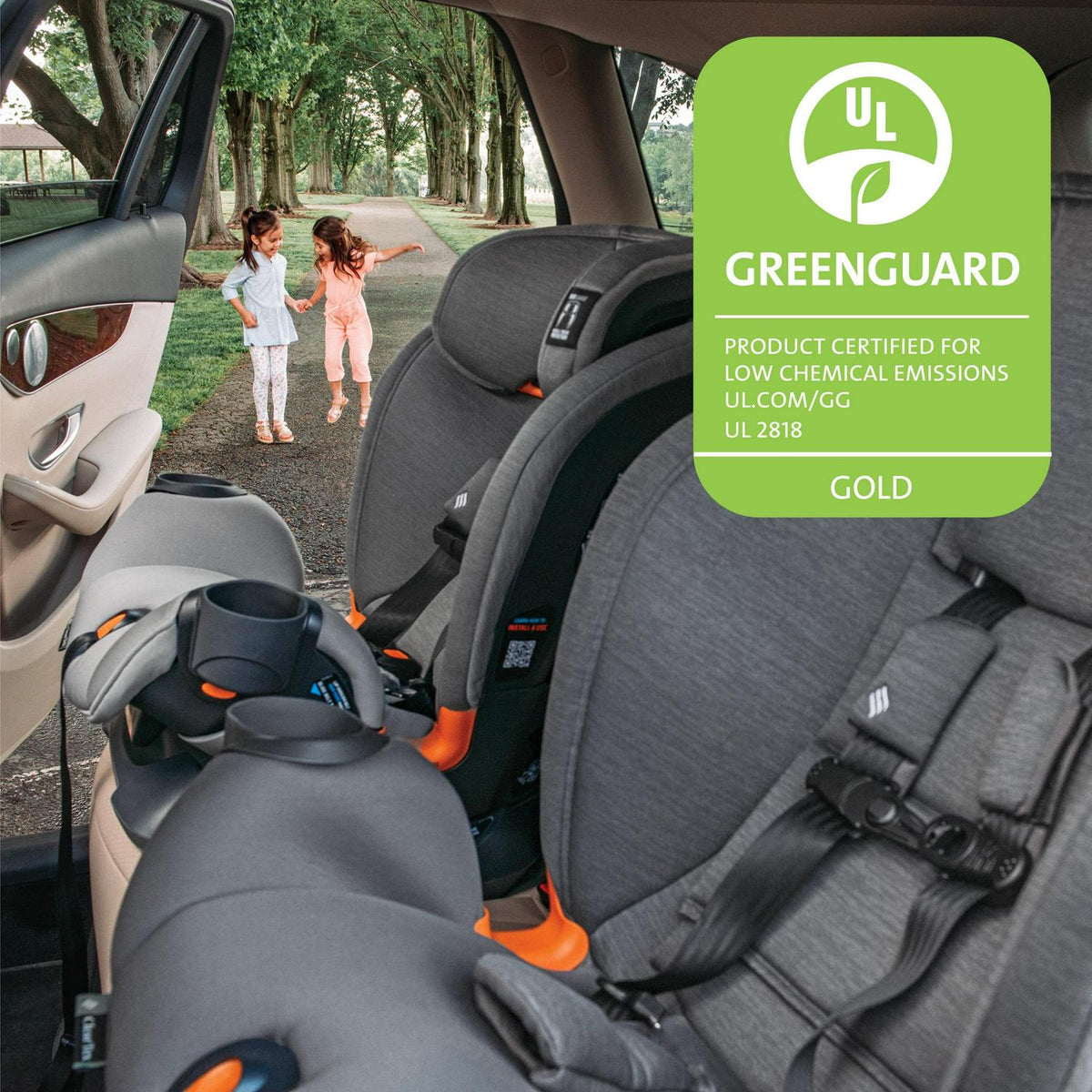 Siège auto tout-en-un Chicco OneFit ClearTex - Ardoise (Gris). Neuf
