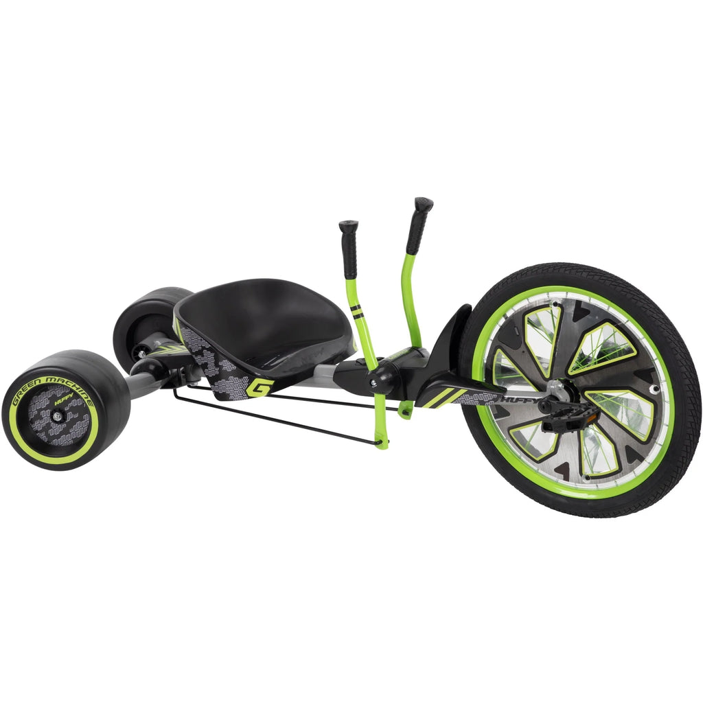 Tricycle Huffy Green Machine à 3 roues de 20 pouces, vert et gris