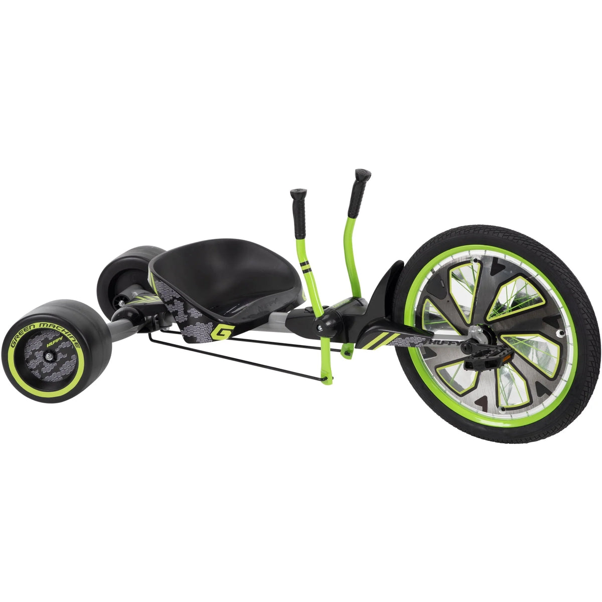 Tricycle Huffy Green Machine à 3 roues de 20 pouces, vert et gris