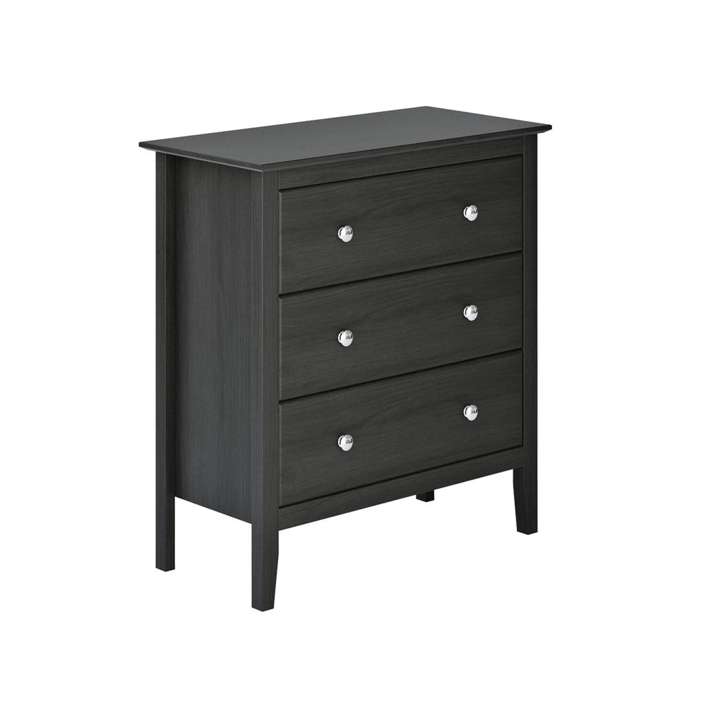 Commode Adeptus Easy Pieces en bois massif à 4 tiroirs - Blanc