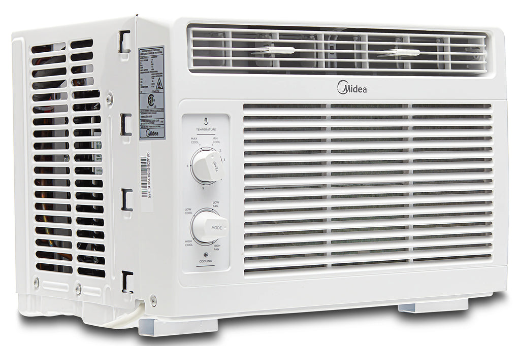 Climatiseur de fenêtre mécanique Midea 5 000 BTU pour 150 pi², blanc, MAW05M1WWT, neuf