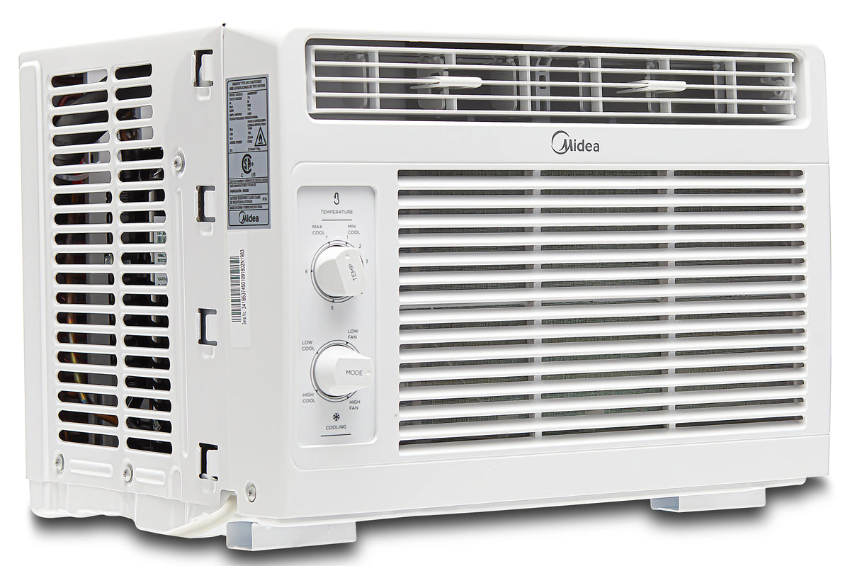 Climatiseur de fenêtre mécanique Midea 5 000 BTU pour 150 pi², blanc, MAW05M1WWT, neuf
