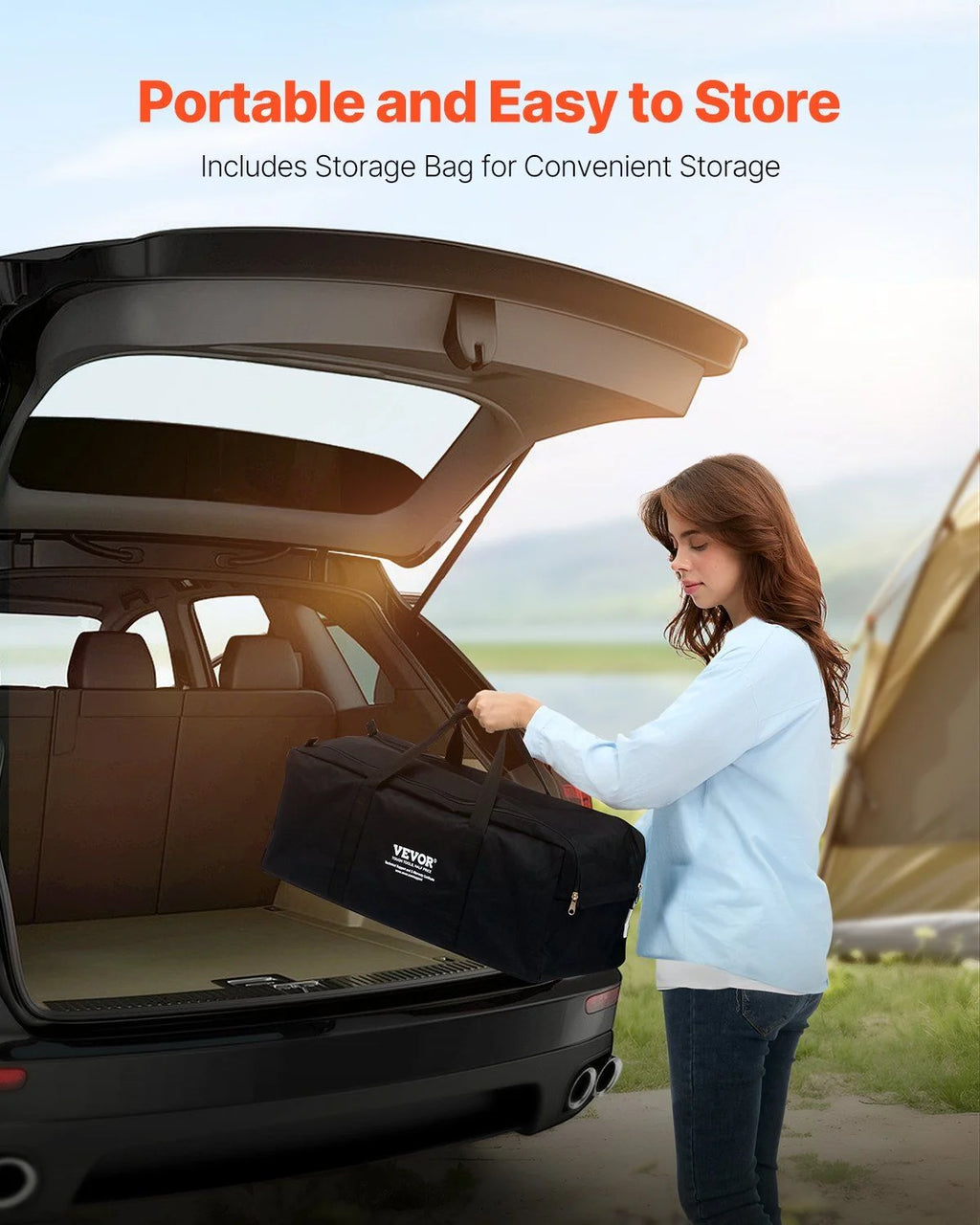 Matelas gonflable Queen avec cadre et pompe intégrée ¨C Matelas gonflable pour 2 personnes pour le camping, supporte 600 lbs ¨C Lit gonflable surélevé pour les invités, les voyages et un usage domestique ¨C Gonflage/dégonflage rapide