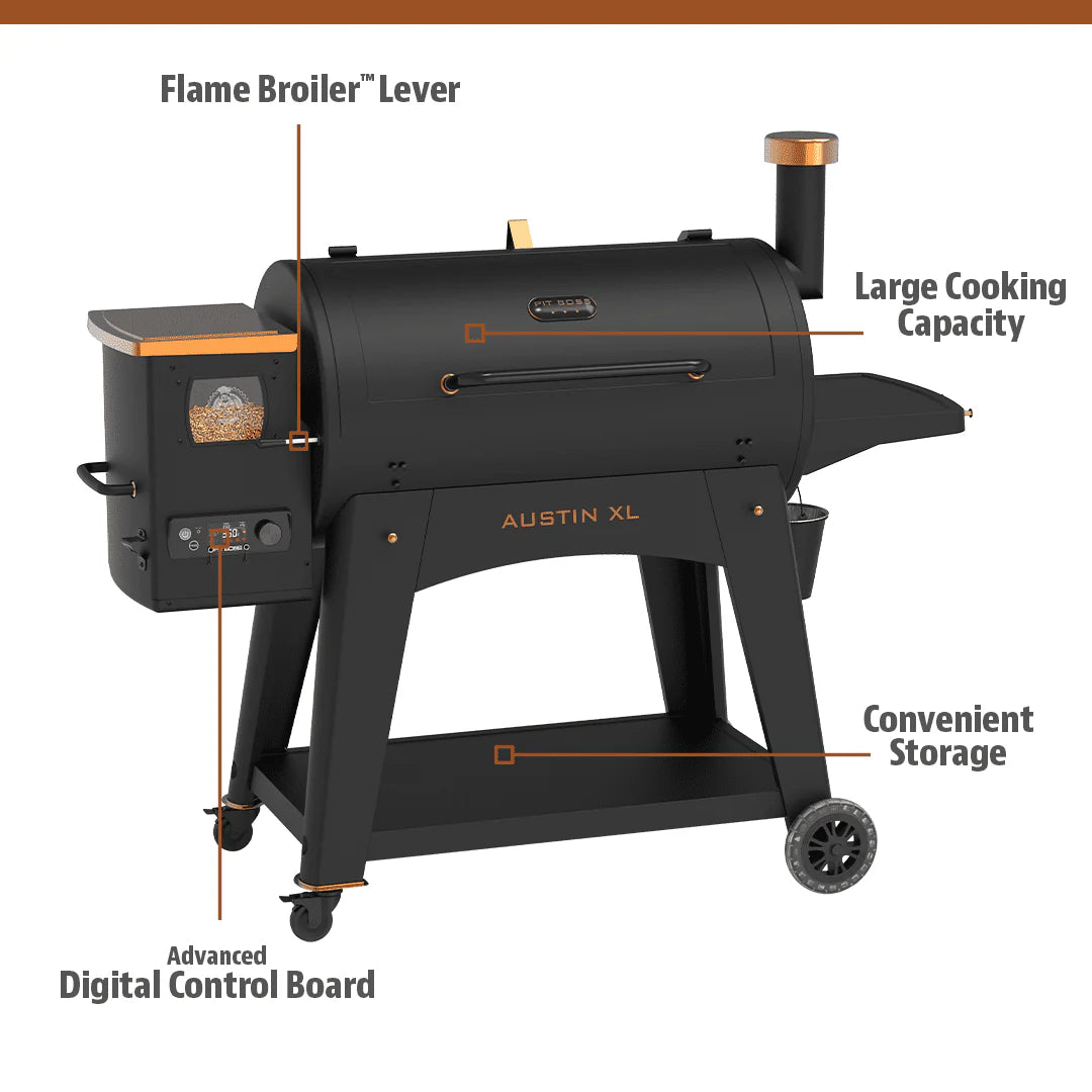 Pit Boss Austin XL 1000 po² Barbecue et fumoir à granulés à bois ¨C Série Onyx