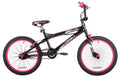 Vélo BMX 20 pouces pour fille, Trouble, noir/rose