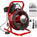 Machine de débouchage VEVORbrand 75 pi x 3/8 po, électrique 250 W, pour 1 à 4 tuyaux, avec foret, coupe-racines et gant